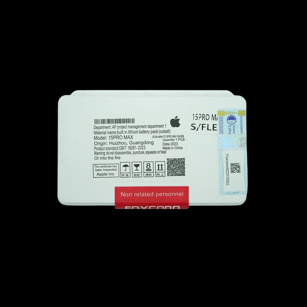 Baterias Iphone 15 Pro Max Foxconn (Sin Flex)